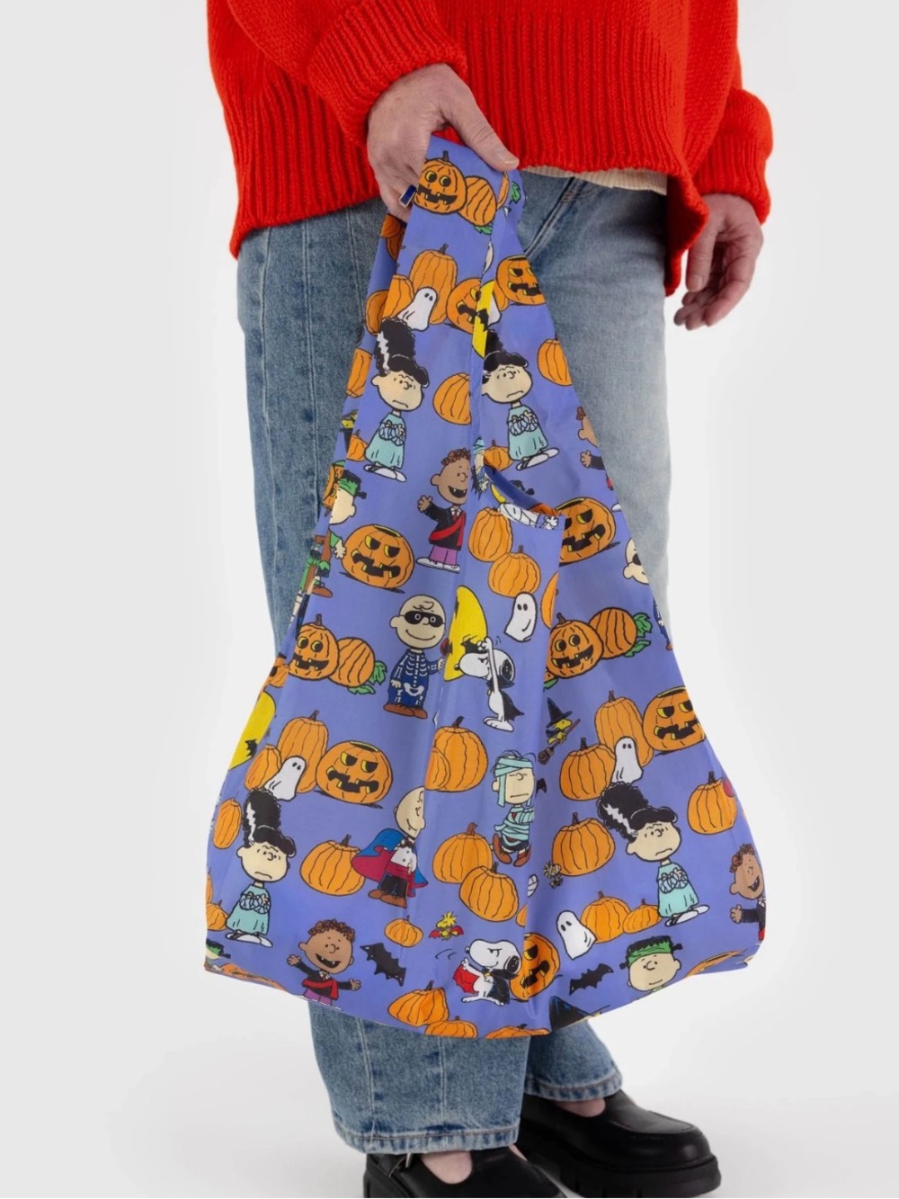 NWT BAGGU Peanuts Halloween Standard Size Reusable Bag